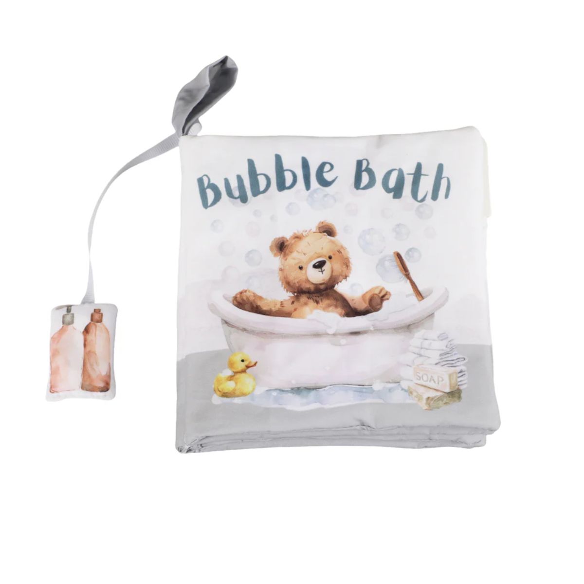Ali+Oli Baby Cloth Crinkle Book – Bubble Bath - Perfect for Everyday and On the Go