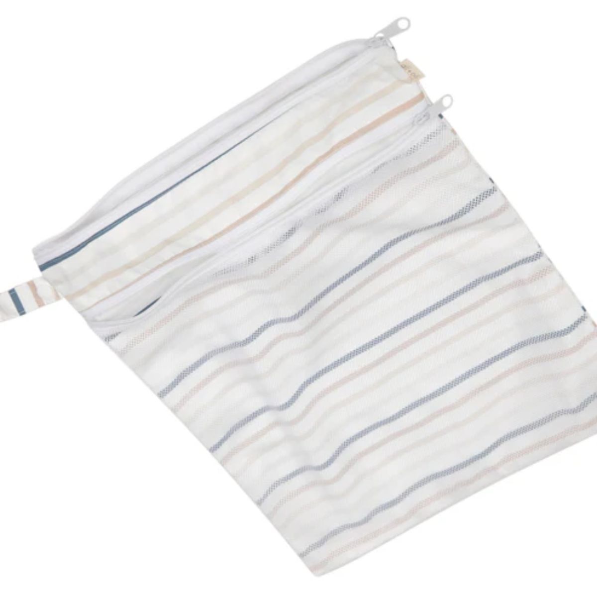 Ali+Oli Water Resistant Dual-Compartment Wet-Dry Bag - Stripes - Smart Organization with Dual Compartments
