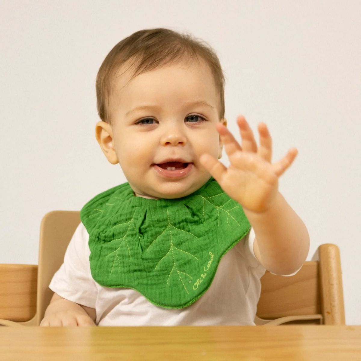 Oli & Carol Baby Bib -  Kendall The Kale - Practical and Playful Design