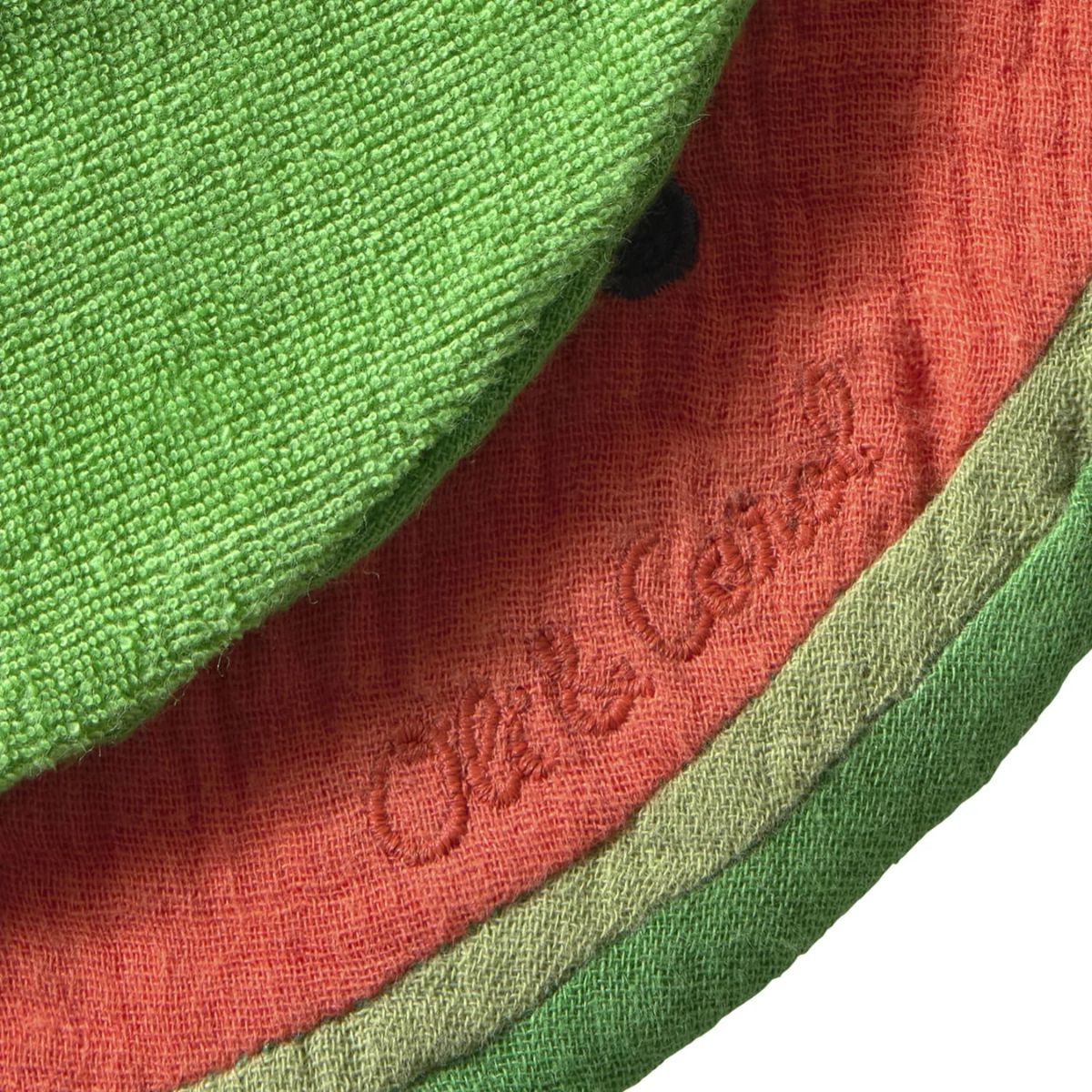 Oli & Carol Baby Bib -  Wally The Watermelon - Highly Absorbent 3-Layer Design